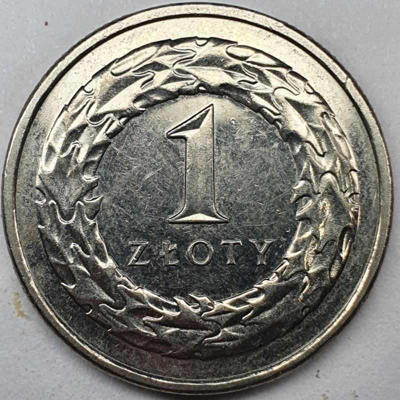 波蘭 新版1茲羅提流通幣 年份隨機