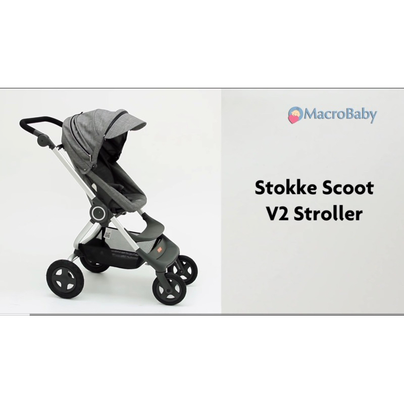 ❗️買到賺到❗️二手｜（影片）Stokke Scoot V2 Stroller三段式嬰兒推車-灰色