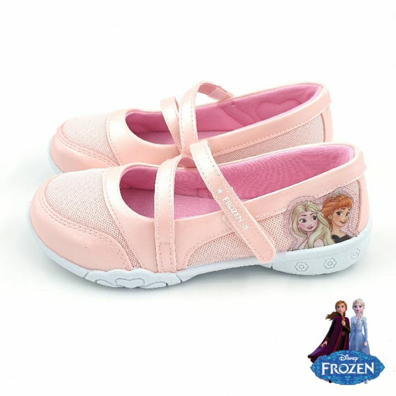 【MEI LAN】冰雪奇緣 Frozen 安娜 艾莎 繞帶 公主鞋 娃娃鞋 透氣 防臭 台灣製 37203 蜜桃粉