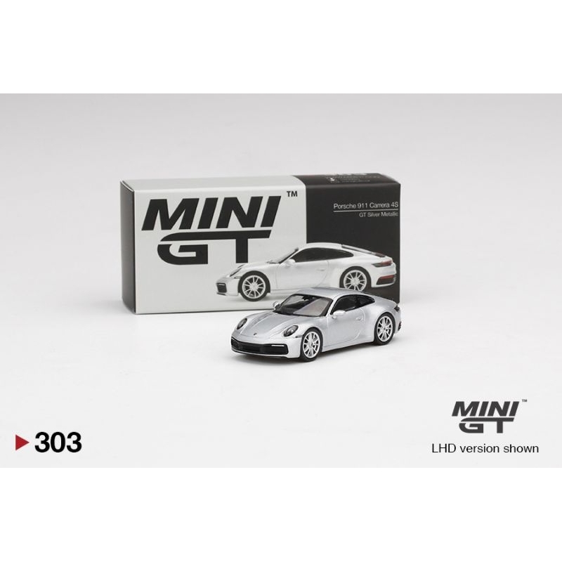 【J.M.車坊】現貨 MINI GT 1/64 Porsche 911 (992) Carrera 4S GT #303