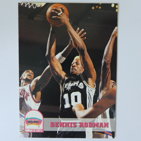 ~ Dennis Rodman ~名人堂/籃板王/壞小孩/小蟲/丹尼斯·羅德曼 1994年HOOPS.NBA馬刺隊球員卡