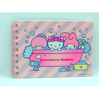 2012年日製三麗鷗家族線圈筆記本(有Hello Kitty 雙子星kikilala 美樂蒂)