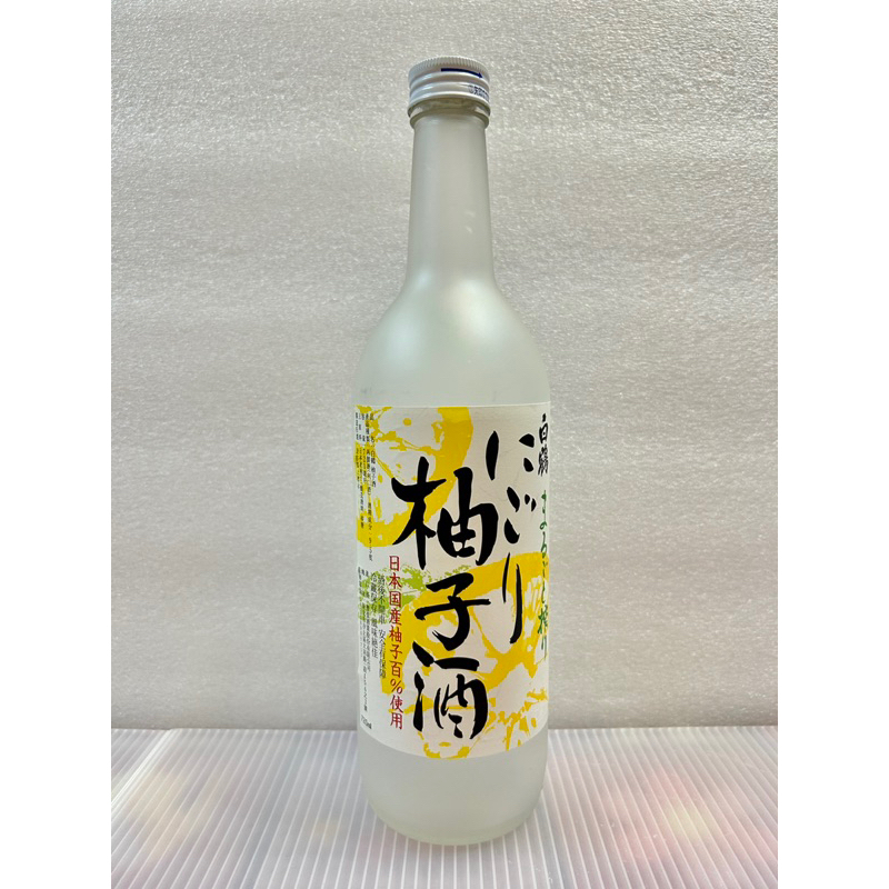 日本酒 白鶴 柚子酒 0.72L「空酒瓶」