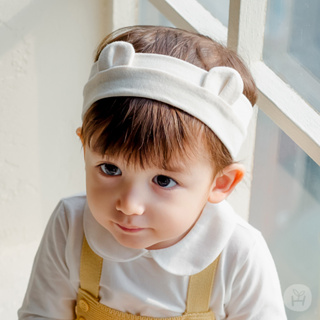 [ BLACK Q ] 現貨*韓國正品*KIDS CLARA* HAPPY PRINCE-熊耳髮帶