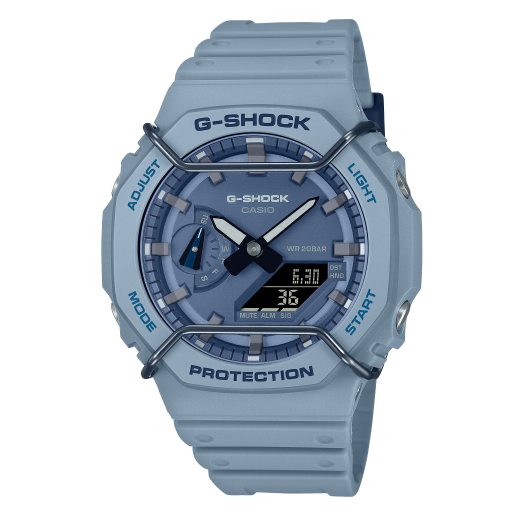 【天龜】CASIO G-SHOCK 啞光金屬雙顯手錶 GA-2100PT-2A