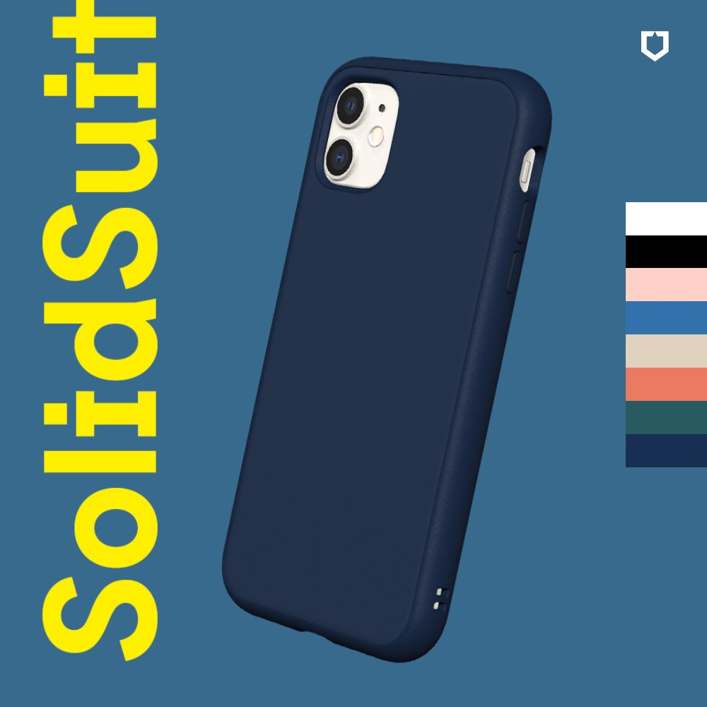犀牛盾◂ iPhone11系列 SolidSuit 防摔背蓋手機殼-經典款/碳纖維紋路 ᵀᴴᴱᵂᴬᵞ