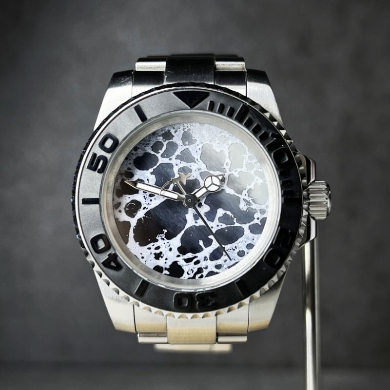 【倏忽計時】|黑海| 客製機械錶 全手工錶盤 機械錶 41mm 潛水錶 nh35 seiko mod seikomod