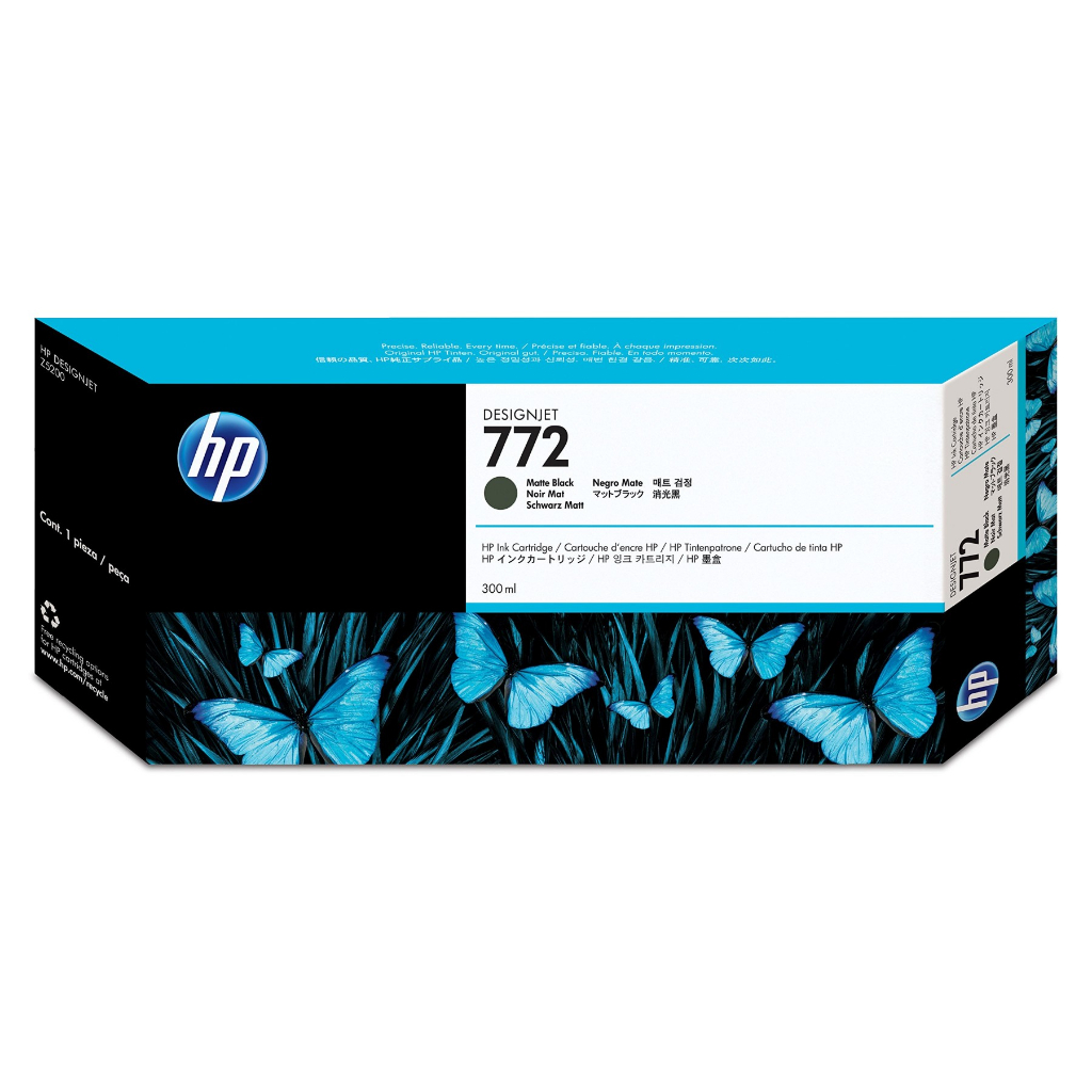 HP NO.772 300毫升(CN635A)原廠消光黑色墨水匣 適用 DJ Z5200/Z5400