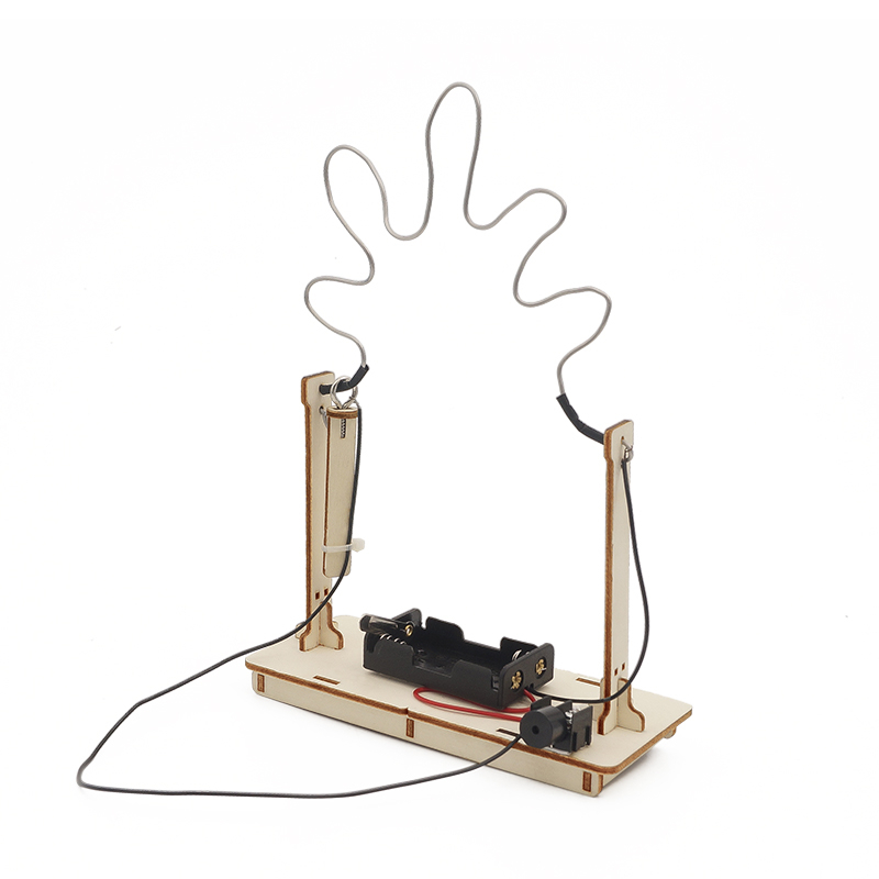 【W先生】科技小製作 木製 3D拼圖 穿越火線 電流急急棒 鐵絲通關 生活科技 科學實驗 玩具 益智 教育 DIY 組裝