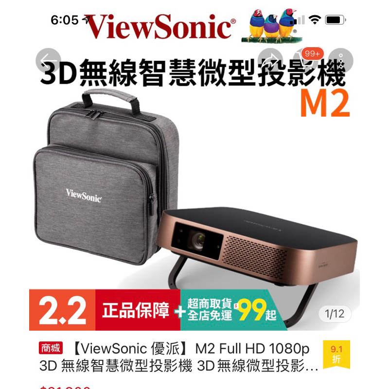 M2 viewsonic投影機租借 含站立50寸布幕 咖啡金