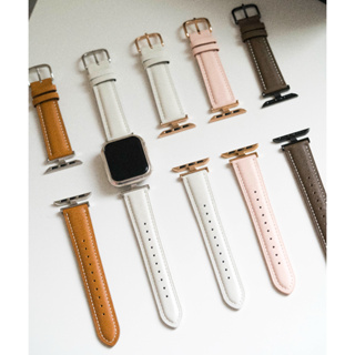 【現貨】獨特質感扣環Apple Watch牛皮錶帶 9 8 7代 SE 45 44 40 41mm Ultra