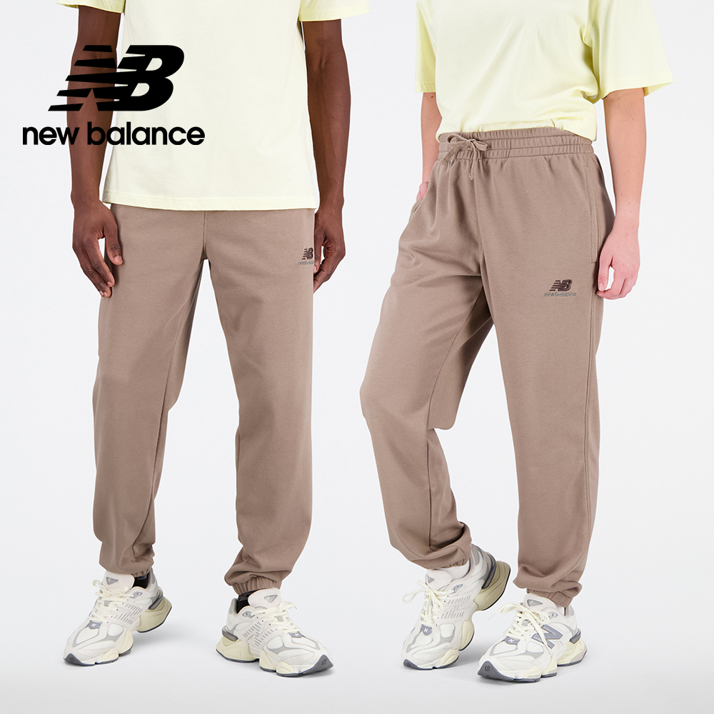 【New Balance】 NB 鬆緊抽繩休閒長褲_中性_駝色_UP21500MS