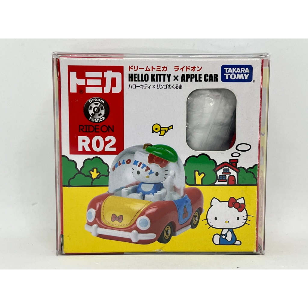 ～阿元～ Tomica R02 Hello Kitty X Apple Car 凱蒂貓 多美小汽車 正版 贈收納膠盒