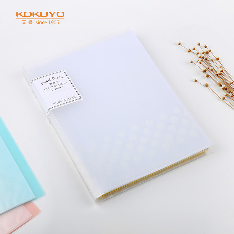 KOKUYO Pastel Cookie NOViTA-R收納資料夾 30枚-透明
