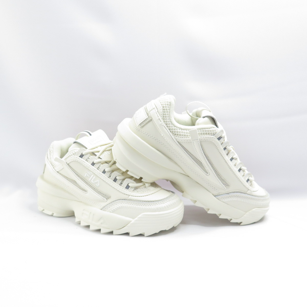 FILA DISRUPTER 2 EXP 女 復古老爹鞋 厚底休閒鞋 鋸齒 5XM01544100 米白【iSport】