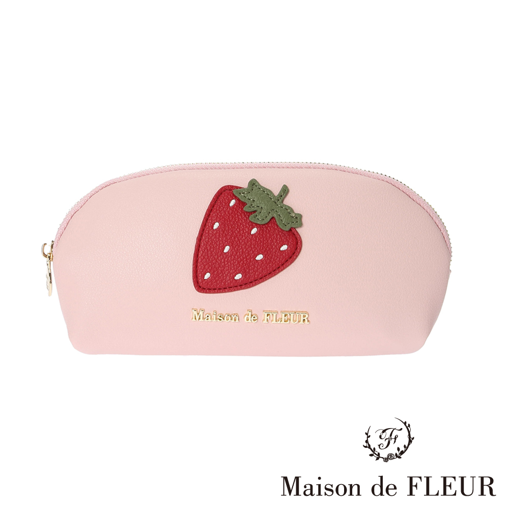 Maison de FLEUR 甜蜜草莓系列皮革手拿包(8A31FJJ0300)