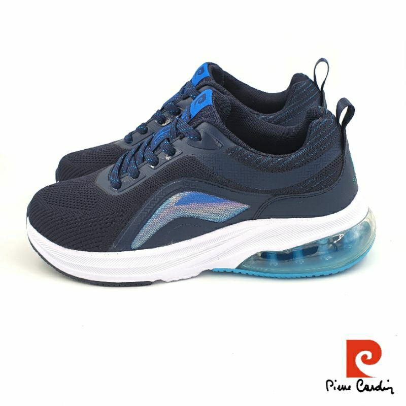 【米蘭鞋都】皮爾卡登 Pierre Cardin (男) 透氣 緩震 太空氣墊鞋 運動鞋 7834 藍 另有黑色