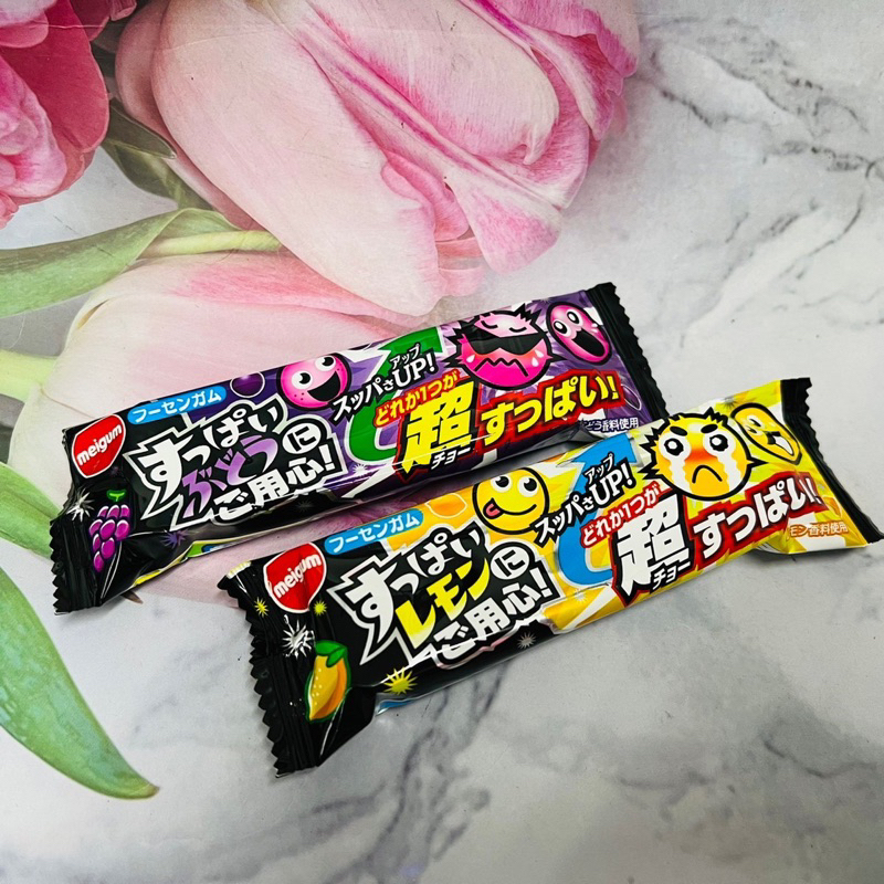 ^大貨台日韓^  日本 明治 小心 酸 口香糖 12.3g 葡萄風味/檸檬風味 兩種風味供選