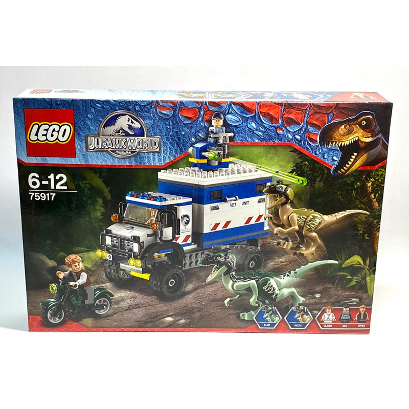 &lt;樂高人偶小舖&gt;正版樂高 LEGO 75917 侏羅紀世界盒組 Raptor Rampage 全新未拆