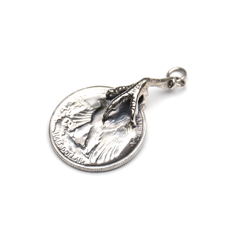 台灣YP Craft手創製品復古鷹爪老鷹美國銀幣墜飾