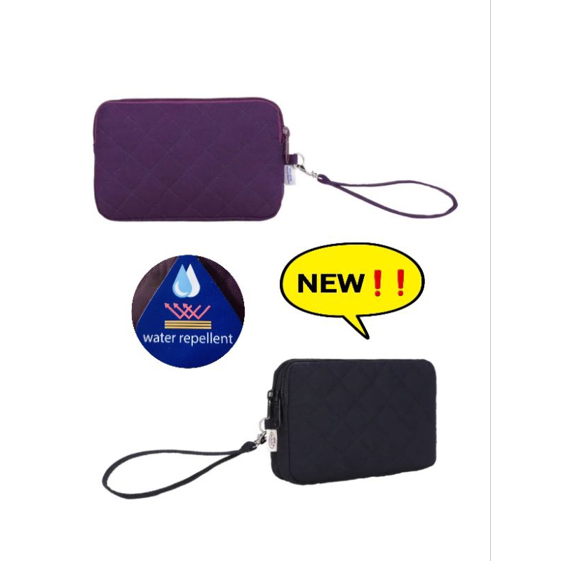 【泰國直送新款】全新27色@NaRaYa曼谷包雙層多功能萬用包 手拿包 手機包(L-18cm)~活動式提把  有舖襯棉