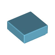 【小荳樂高】LEGO 中間天空藍色 1x1 平板/平滑片 Tile 3070b 4655243