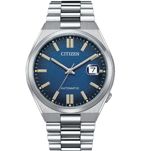 CITIZEN 星辰 情人節推薦 漸層海洋藍 青春撞色機械錶 NJ0151-88L