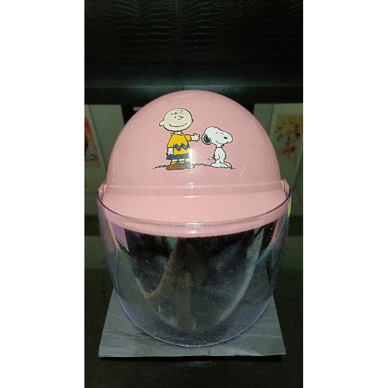 [若夢愛環保]二手9.8成新~史努比兒童安全帽/兒童半罩安全帽/含安全鏡片