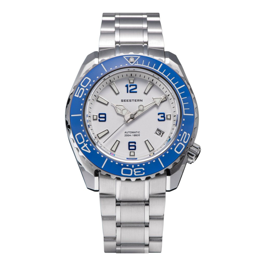 AF Store* Seestern S416WH 62MAS 白色錶盤 機械錶 潛水錶 罐頭 鮑魚 自動機芯 NH35
