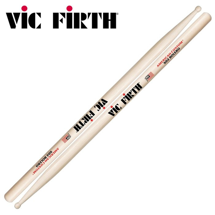 【【蘋果樂器】】No.051全新美國 VIC FIRTH SD2 鼓棒,爵士鼓鼓棒,5A,打擊棒,楓木鼓棒,初學適用~