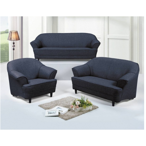 全新品 簡約黑色皮面沙發組 沙發椅 客廳沙發 休閒椅 三人座沙發 二人座沙發 單人沙發A6176【晶選傢俱】