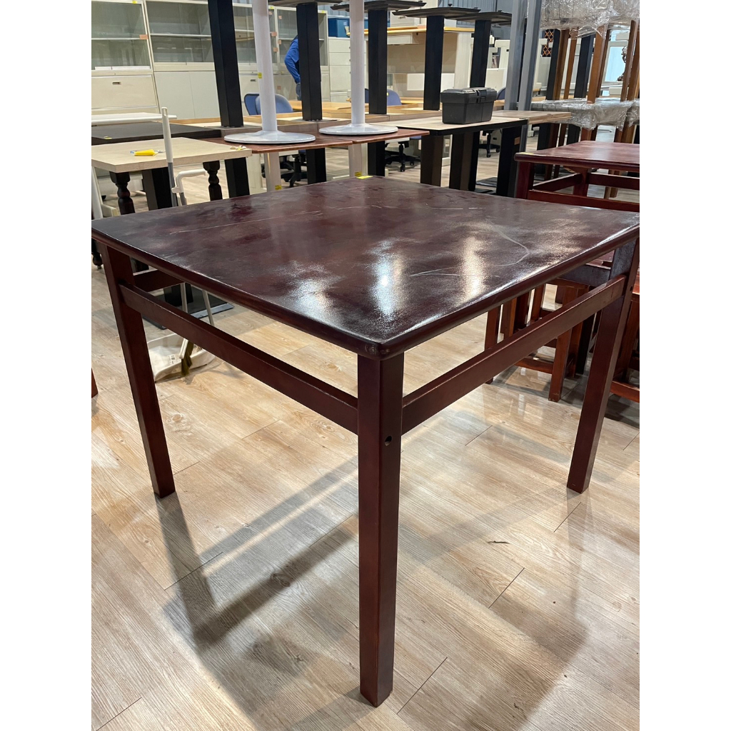 (重修舊好)方形木餐桌 營業用桌子 餐廳桌 餐廳餐桌 方形木餐桌 營業餐桌 方桌(22112312-0013)