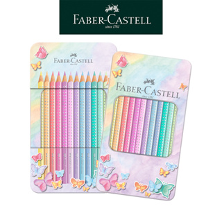 【Faber-Castell】三角點鑽馬卡龍色鉛筆12色/淡彩系/粉嫩色 台灣輝柏