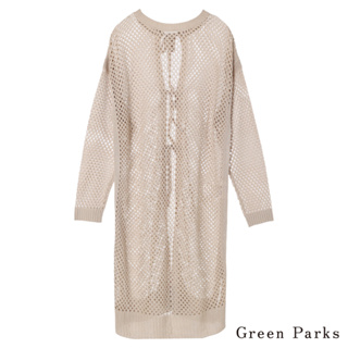 Green Parks 2Way鏤空開襟綁帶連身裙(6A22L2D0300)