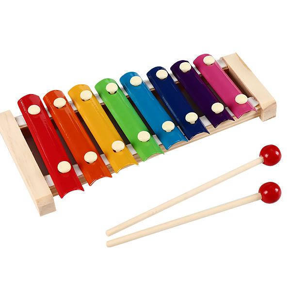 兒童樂器 寶寶木琴玩具 益智音樂玩具 八音階敲琴 木琴 啟發早教玩具-321寶貝屋