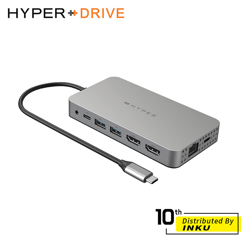 HyperDrive 10-in-1 HDMI (M1/M2螢幕轉接器) USB-C Hub 轉接線 轉接頭 雙螢幕