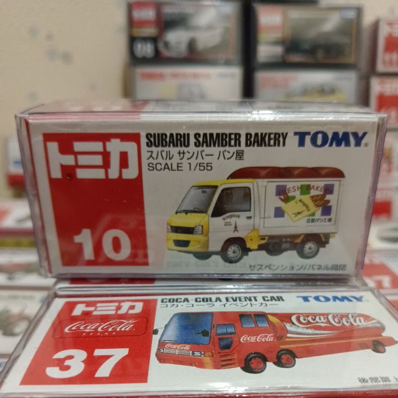 TOMICA  NO.10絕版舊藍標SUBARU SAMBER BAKERY麵包車