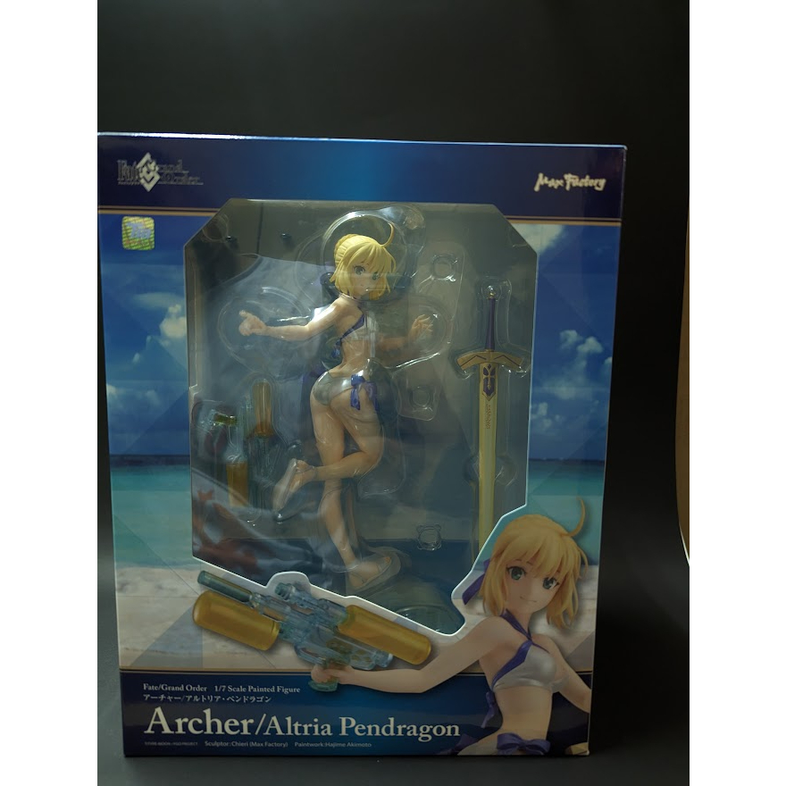 現貨 MaxFactory Fate FGO Archer 阿爾托莉亞．潘德拉岡 Saber 水槍泳裝Ver. 日版中古