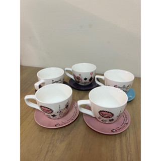 深情馬戲團咖啡優雅杯盤組 7-11 集點 情侶杯 咖啡杯 交換禮物 馬克杯 餐具 兔子杯 兔年 全新 完整盒裝