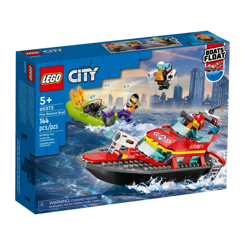 &lt;積木總動員&gt;LEGO 樂高 60373 City系列 消防救援船 144pcs 外盒:26*19*6cm