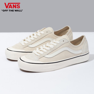 vans Style 136 Decon VR3 SF 米白色滑板鞋 23cm