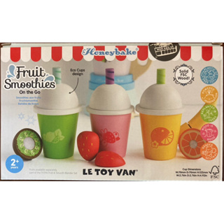 ［全新］英國Le Toy Van 角色扮演-水果星冰樂外帶杯玩具組