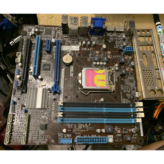 華碩 Asus Q87M-PLUS / BM6AE 1150 四代主機板 支援 DDR3x4 DP x2