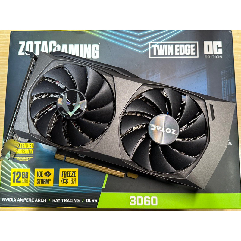 《代售客戶原廠換良品》索泰Zotac RTX 3060 TWIN EDGE OC 12GB