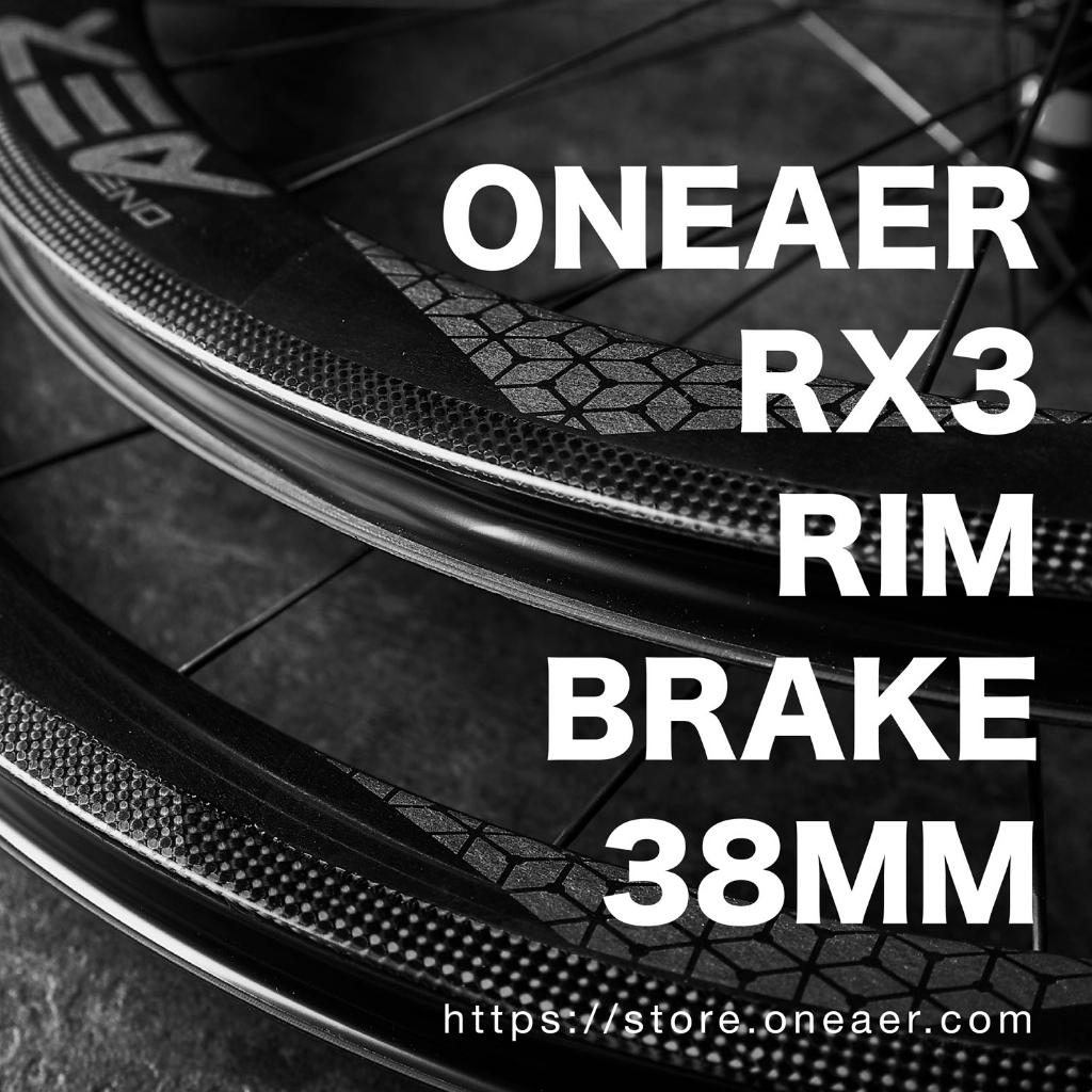 《ONEAER》RX3 (38mm) 圈煞 C夾 碳纖維輪組 可裝內胎 兼容無內胎系統 DT 240 EXP 花鼓
