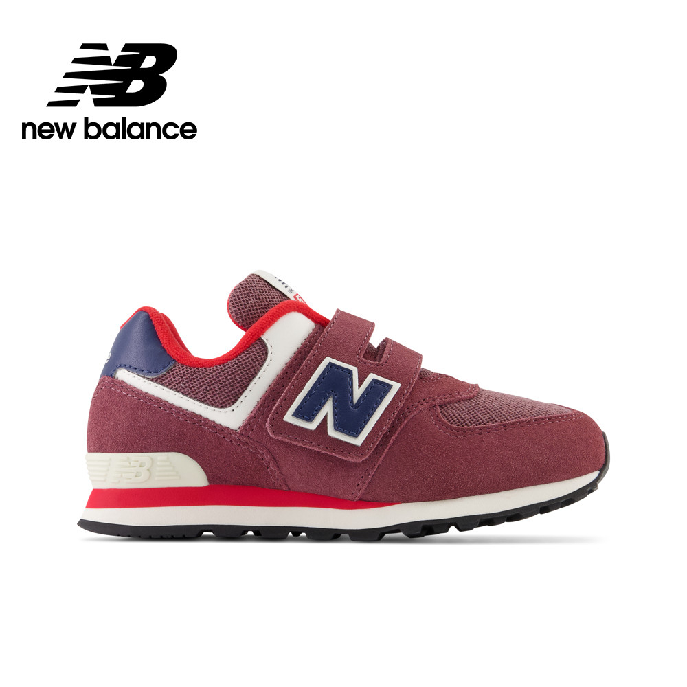 【New Balance】 NB 童鞋_中性_酒紅色_PV574NX1-W楦 574 中童