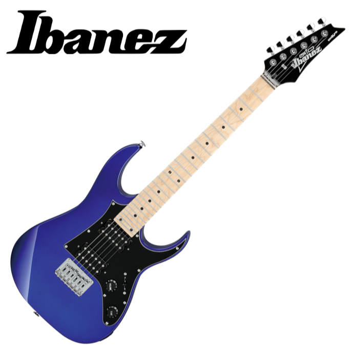 名冠樂器 Ibanez miKro GRGM21M-JB LTD  雙雙 珠寶藍色 電吉他 迷你電吉他