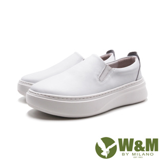W&M(女)厚底工作休閒鞋 女鞋－白色(另有黑色)