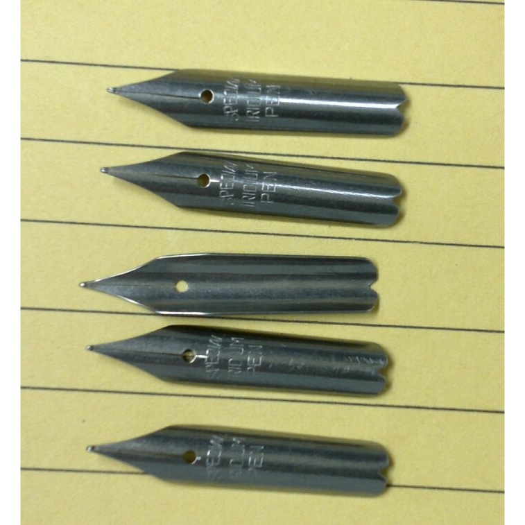 二手近全新鋼筆 筆尖 收藏  鋼尖 special Iridium pen 長 25mm 寬5.0-5.3mm
