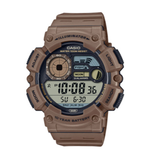 【KAPZZ】CASIO 大膽風格的多功能數位休閒錶 WS-1500WH-5A